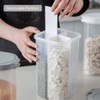 WINIAER Airtight Cereal Storage Container, Clear 2.3L Airtight Kitchen Food