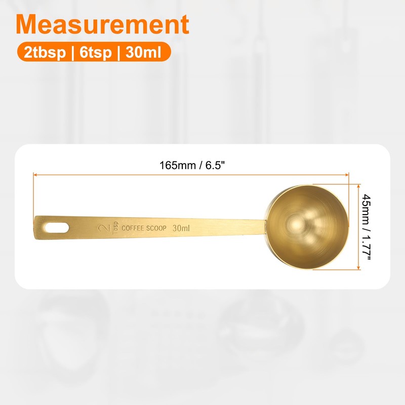 sourcing map 3pcs Single Measuring Spoon 2tbsp (6tsp, 30ml) Teaspoon/Tablespoon