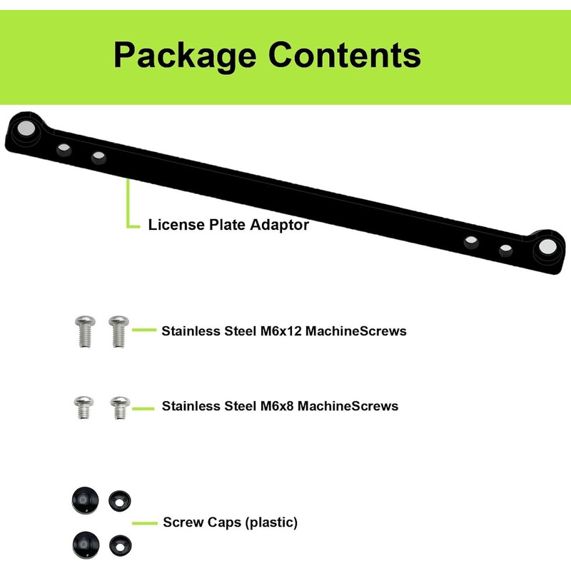 License Plate Adapter Holder for JDM to US Conversion, Mini