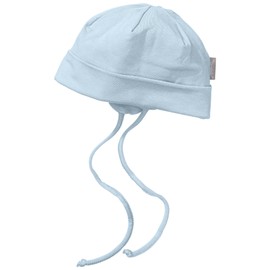 Sterntaler Unisex Beanie mit Bindebändern, Alter: ab 6-9 Monate, Größe: 45, Blau