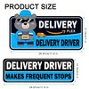 Flex Delivery Driver Car Magnet, 3PCS Frequent Stops Removable Set,