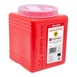GH medic Bote Recolector Contenedor Punzocortante 1.5l Rpbi Pack C/3