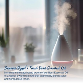 uh*Roh*Muh Premium Basil Essential Oil c.t. Linalool | Home Essential Diffuser Oil for Aromatherapy, Perfect for Massage, Hair Care, Skin Care, DIY and Making Perfumes (2oz)