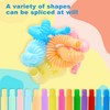 DERAYEE 14 Pieces Pop Tubes, Anti-Stress, Colourful Sensory Toys for