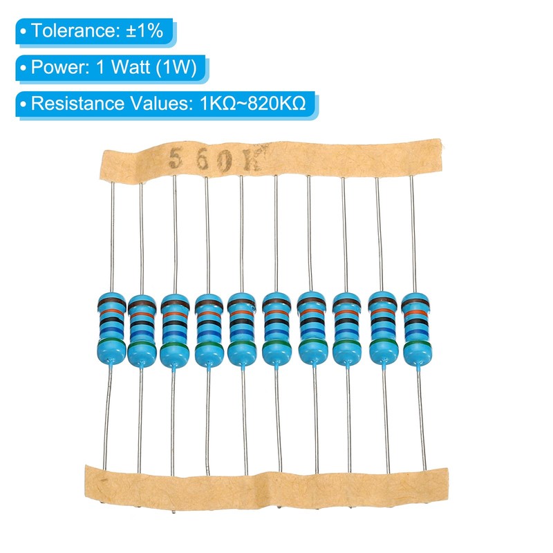 PATIKIL 300 Pieces Metal Foil Resistance Assortment Kit 1K Ohm