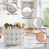 EKNITEY Rotating Utensil Caddy Holder - Higher Raised Cutlery Caddy