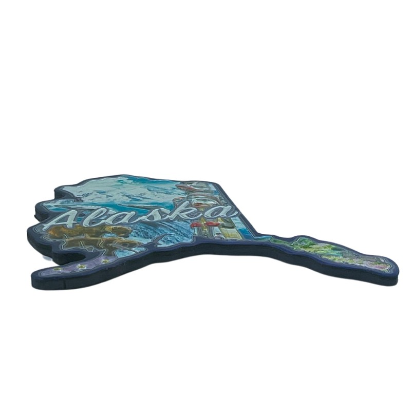 Alaska State Magnet, Souvenir Keepsake Accessory, Great Decor for Whiteboards,