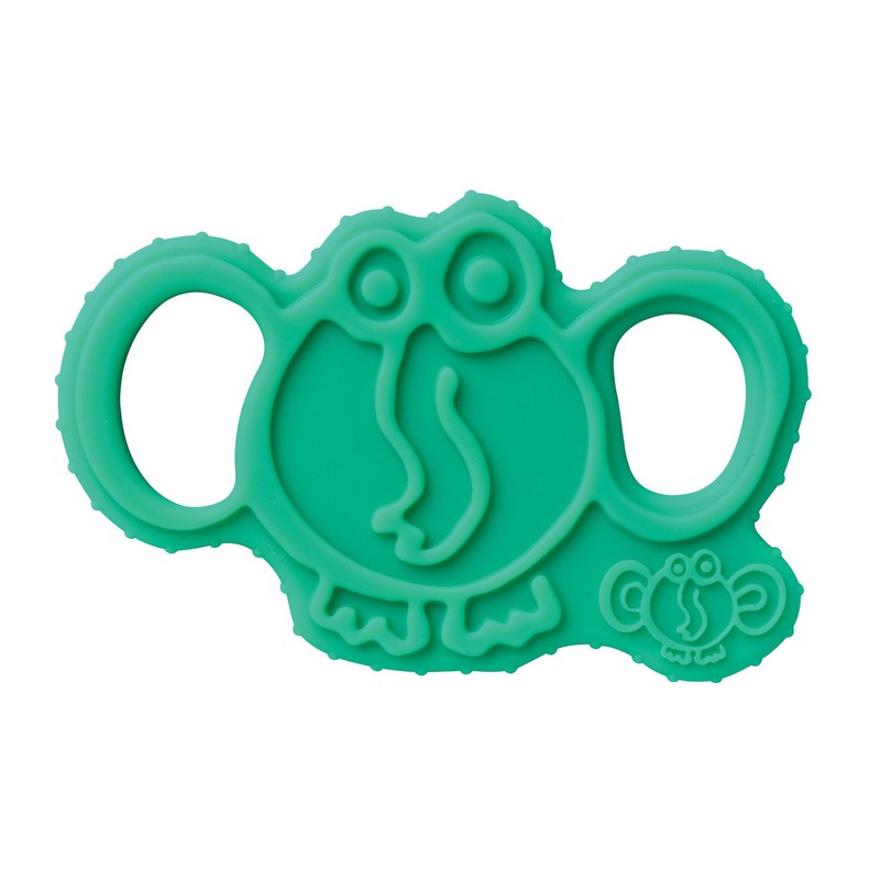 oogaa Baby Silicone Elephant Teether Sea Green