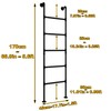 Basement Window Well Egress Ladder, 5.6×1.5FT RV Bunk Bed Ladder