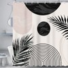 Avezano Mid Century Abstract Shower Curtain Modern Minimalistic Home Bathroom