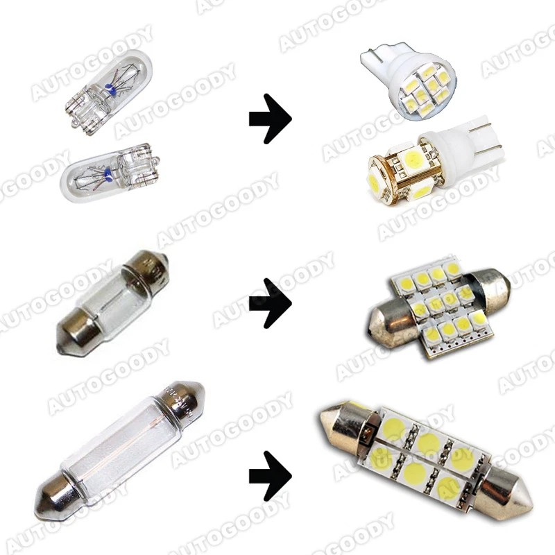 Dome, Map Reading, Courtesy Door Step Light 17 x Premium