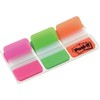 Post-It Index Tabs - Assorted Pink Green and Orange