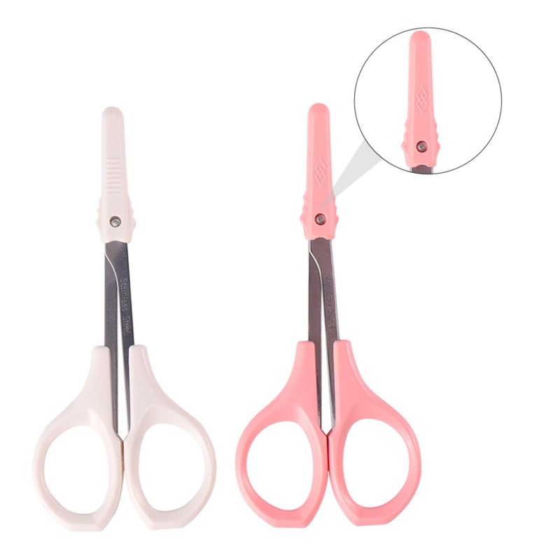 Ipetboom 3sets 2pcs High Scissors Eyebrow Eyelash Trimmer with Ergonomic
