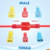 Nilight 400 Pcs Spade Terminals Nylon Quick Disconnect Male and