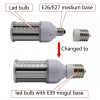 YI LIGHTING Mogul (E39) to E26 Medium Socket Adapter Converter