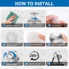 Suction Cup Hooks for Wreaths Holder Hanger on Glass Window