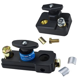 Battery Disconnect Switches 12V/24V, Heavy Duty Battery Shut Off Switch, Quick Disconnect Battery Cut Off Universal Switch for Automotive, Rv and Boat(2 Pack)