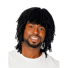 Unisex Black Dreadlocks Short Wig, 1 Pc. - Perfect for Cosplay, Parties, Hippy, Music, Pirates, Sports and Games, World Book Day, & Everyday Fashion