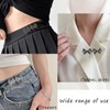 12 Sets Bowknot Pant Waist Tightener Reusable Waist Cincher Clip