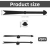 Gosknor 2pcs Large Arrow Spinner, Black Detachable Plastic Arrow Spinner