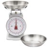 MARLIZ Small Retro Kitchen Scale 4.4Lb/2Kg with 2 Bowls White