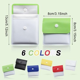 SAIIURV 12 Stück Tragbarer Aschenbecher Taschenaschenbecher Aschentasche feuerfestes PVC-Geruch frei tragbar kompakt