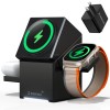 ZEEHOO-CuBeTrick X 3-in-1 Wireless Charging Station-Black-US Plugsocket standard: US, color: