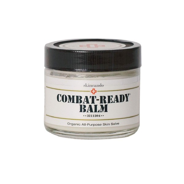 Combat Ready Skin Balm 2oz by Skincando – All Natural - Intensive Moisturizer – Skin Cream - Organic ingredients – Apricot Kernel Oil – Grapefruit Seed Extract – Black Spruce - Black Tea Moisturizer