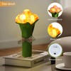 AMWGIMI Gifts for Mom,Flower Lamp Tulip Table Lamp Battery Powered