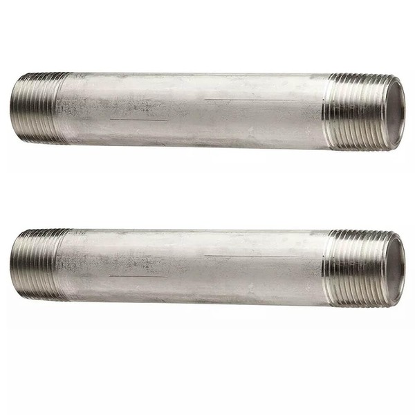 Eopzol 9019073 1/4 Inch x 2 Inch Stainless Steel Nipple