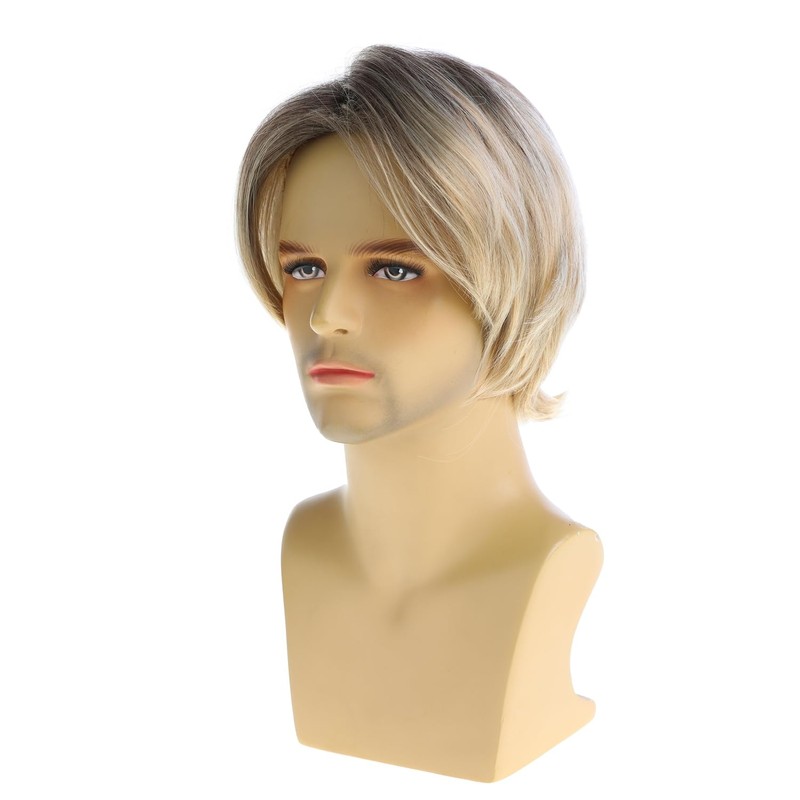 Beweig Men's Short Blonde Wig | Natural Looking, Mixed Blonde,