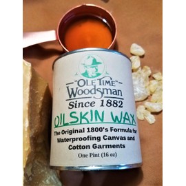 Ole Time Woodsman "Oilskin Wax". The Original 1800's Formula for Waterproofing Canvas and Cotton Outer Garments