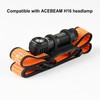 ACEBEAM Adjustable Headlamp Headband with Bracket, Comfortable Elastic Breathable Strap