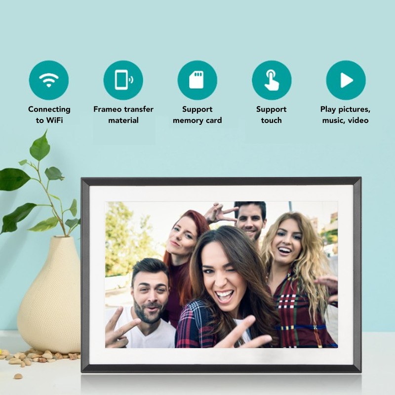 10 Inch WiFi Digital Picture Frame IPS Touch Screen App