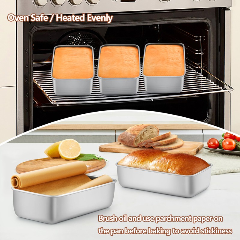 LIANYU 16 Pack 9x5 Inch Loaf Pans for Bread Baking,