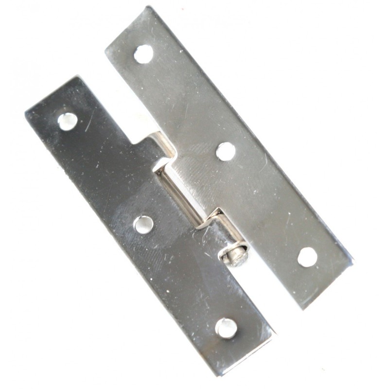 Renovators Supply Manufacturing H Cabinet Hinges 3.5 in. Chrome Finish