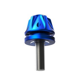 PJMTCUSTOM Blue Aluminum Rear Fender Sole Seat Bolt Hardware Screws Hardware Fits for Harley Davidson Softaiil Touring Dyna XL (Blue)