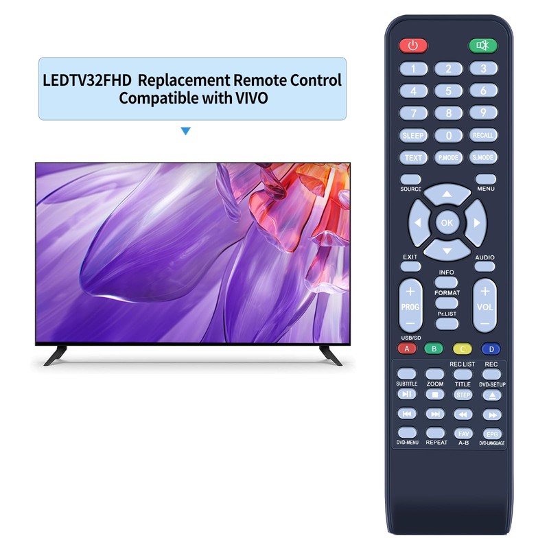 PZL Replacement Remote Control for Viano and VIVO Plasma, LCD,
