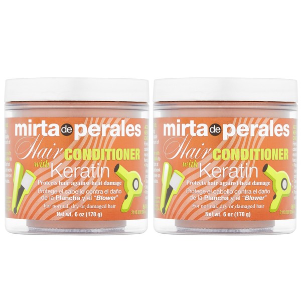 Mirta de Perale Hair Conditioner With Keratin 6 oz ( Pack of 2)