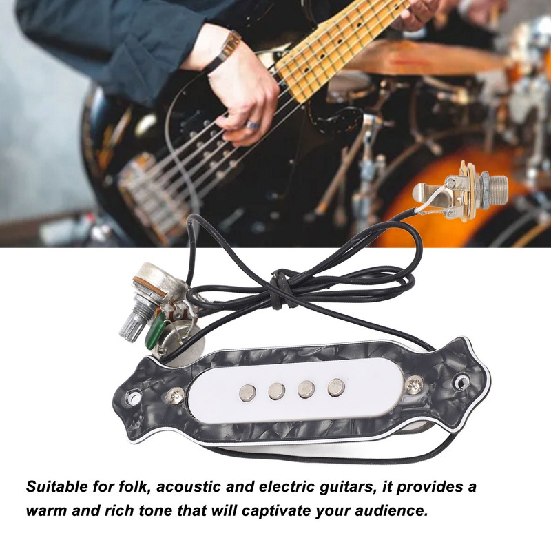 Acoustic Guitar Pickup 4 Strings Copper Coil Guitar Pickup Replacement