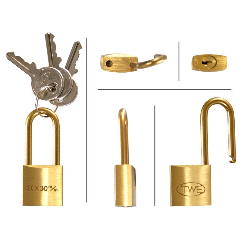 Waki Sangyo TWE Long Staple Cylinder Lock Padlock Body 1pc