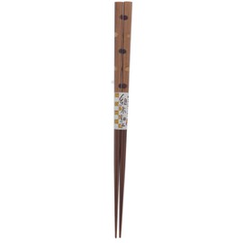 Chopsticks Pair Wood Craft Polka Dot Wood (Natural Wood) Tip, 23 cm