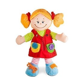 Soft Rag Doll Girl 36 cm Educational Doll Cuddly Doll