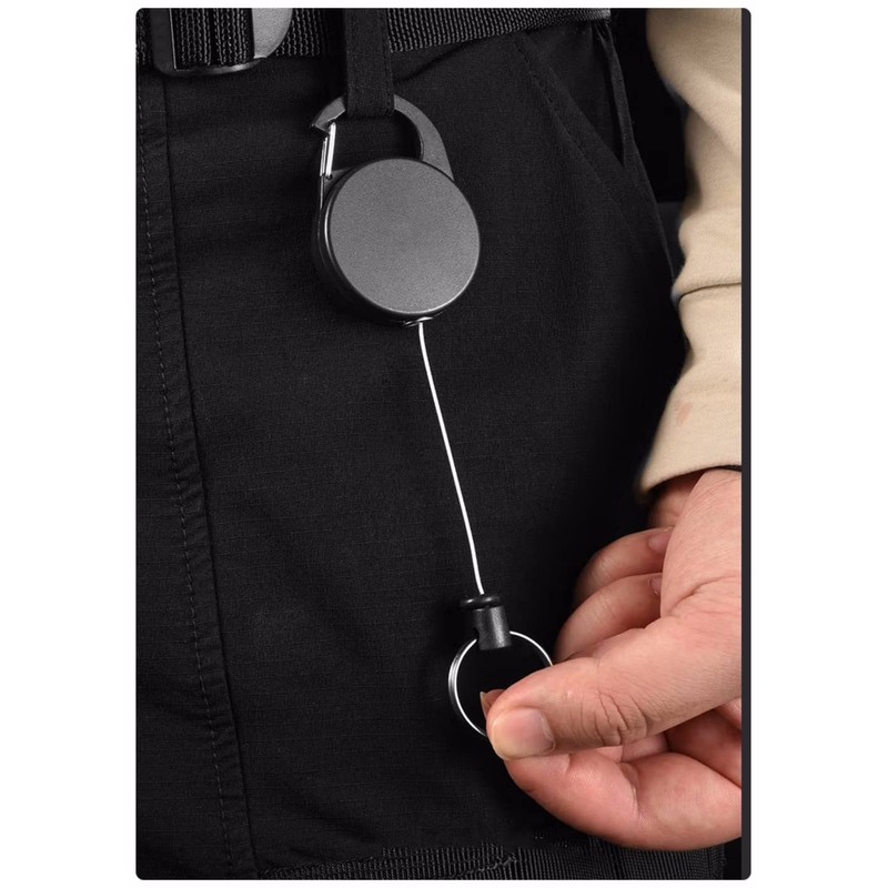 [YFFSFDC] Key Reel, Strong Reel Keychain, Wire, Reel, Reel Strap,