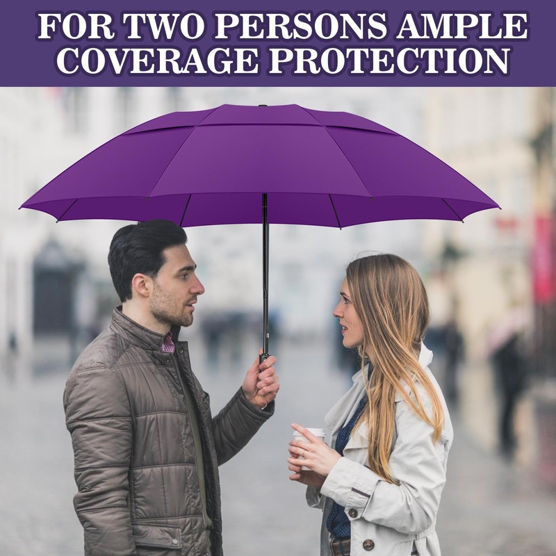 ZOMAKE Umbrella, Storm Resistant Pocket Umbrella, Large, 54 Inch Golf