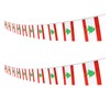 Ceclflag Lebanese String Flag Banner, 16 ft 20 Mini Flags,