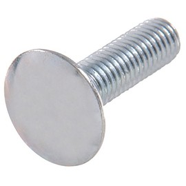 Hillman 45912 Metric Carriage Bolt (M10 x 20 | 1.50 Pitch) Steel, Zinc-Plated, Silver, 10-Pack