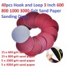 HILDA 40pcs Hook and Loop 3 Inch 600 800 1000