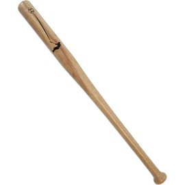 normani Hardwood Baseball Bat Wooden Baseball with Knob on Handle End Colour Wood Size 32