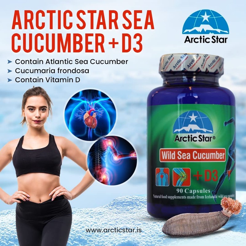 Arctic Star - Sea Cucumber with Vitamin D3 Capsules, Pure